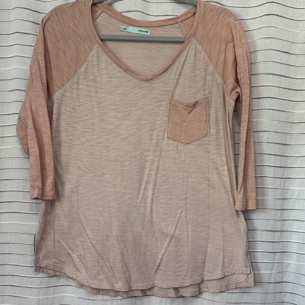 Maurice’s T Blush V-Neck Blouse